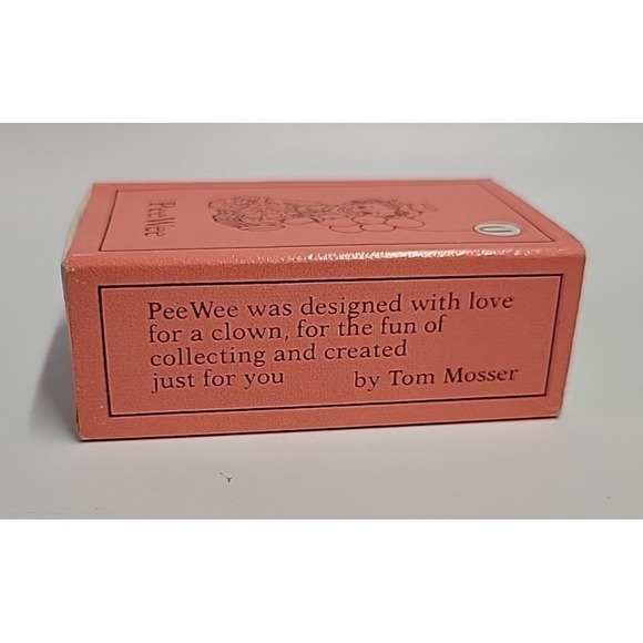 Vintage Mosser Glass Pee Wee Clown G Blue w. Matching All the World Plate - Picture 6 of 7